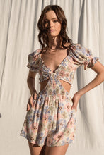 Load image into Gallery viewer, Primrose Floral Print Cut Out Romper
