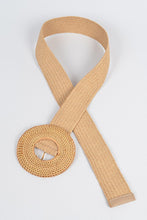 Load image into Gallery viewer, Nelly Oversized Weaved Bamboo Buckle Belt
