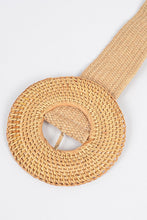 Load image into Gallery viewer, Nelly Oversized Weaved Bamboo Buckle Belt
