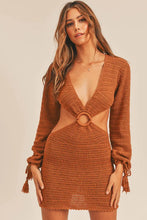 Load image into Gallery viewer, Willow Cutout Crochet Mini Cover-Up Dress
