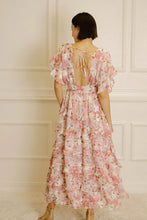 Load image into Gallery viewer, Dianella Floral And Swiss Dotted Maxi Dress
