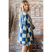 Load image into Gallery viewer, Clarissa Checkered Open Cardigan
