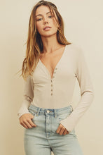 Load image into Gallery viewer, Blair V-Neck Long Sleeve Bodysuit
