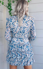 Load image into Gallery viewer, Walk On By Floral Ruffle Mini Dress

