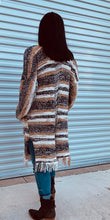 Load image into Gallery viewer, Campfire Cozy Striped Chenille Cardigan
