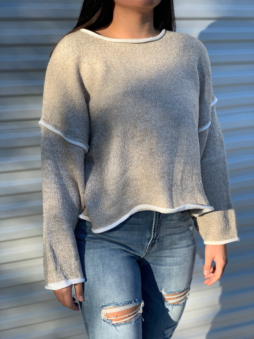 Relaxed Fit Knit Sweater
