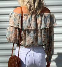Load image into Gallery viewer, A Walk In the Meadow Off Shoulder Long Sleeve Top
