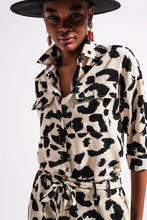 Load image into Gallery viewer, Giselle Animal Print Button Down Shirt(Top Only)
