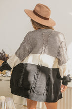 Load image into Gallery viewer, Vanna Color Block Fringed Cardigan
