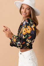Load image into Gallery viewer, English Garden Smocked Bodice Floral Blouse
