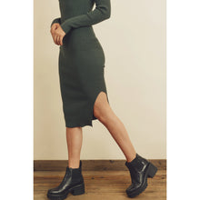 Load image into Gallery viewer, Rayne Ribbed Knit Mock Neck Dress
