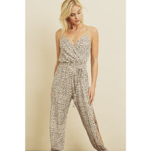 Load image into Gallery viewer, Never Let You Go Cheetah Tie Ankle Jumpsuit
