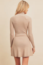 Load image into Gallery viewer, I Can Relate Turtleneck Flared Mini Dress
