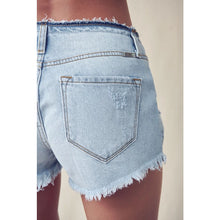 Load image into Gallery viewer, KANCAN Hazel Low Rise Button Down Denim Shorts
