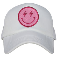 Load image into Gallery viewer, Smiley Face Lightning Foam Trucker Hat
