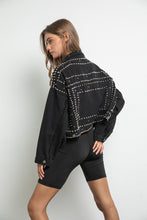 Load image into Gallery viewer, Danna Oversized Studded Denim Jacket
