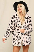 Load image into Gallery viewer, Bianca Leopard Print Faux Fur Coat
