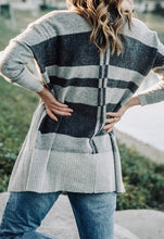 Load image into Gallery viewer, Heather Grey Mid Length Cardigan
