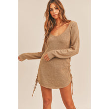 Load image into Gallery viewer, Arya Open Back Knit Sweater Cover-Up Dress
