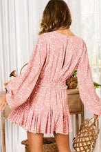 Load image into Gallery viewer, Live A Little Bubble Sleeve Leopard Romper
