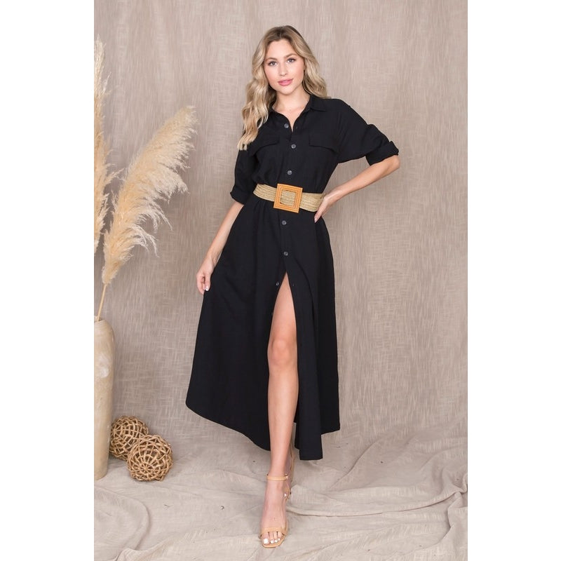 Naomi Linen Maxi Dress/Duster Coat