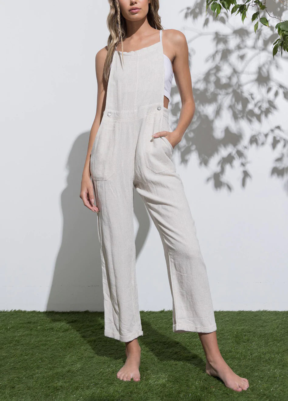 Penny Linen Overall Jumpsuit