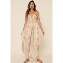 Load image into Gallery viewer, Charmaine Empire Waist Plunging Halter Maxi Dress
