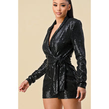 Load image into Gallery viewer, Marlowe Long Sleeve Sparkle Romper

