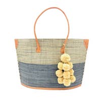 Load image into Gallery viewer, Manhattan Melange Two Tone Straw Bag
