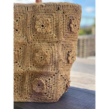 Load image into Gallery viewer, Flower Power Crochet Basket
