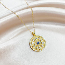 Load image into Gallery viewer, Twinkle In Your Eye Evil Eye CZ Necklace
